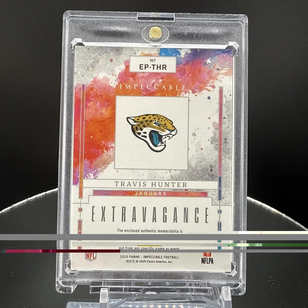 Travis Hunter 2025 Panini Impeccable Extravagance Memorabilia #EP-THR #'d /49